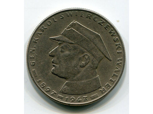 POLSKA. 10 złotych 1967. Gen. Świerczewski.