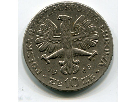 POLSKA. 10 złotych 1965. Nike.